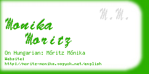 monika moritz business card